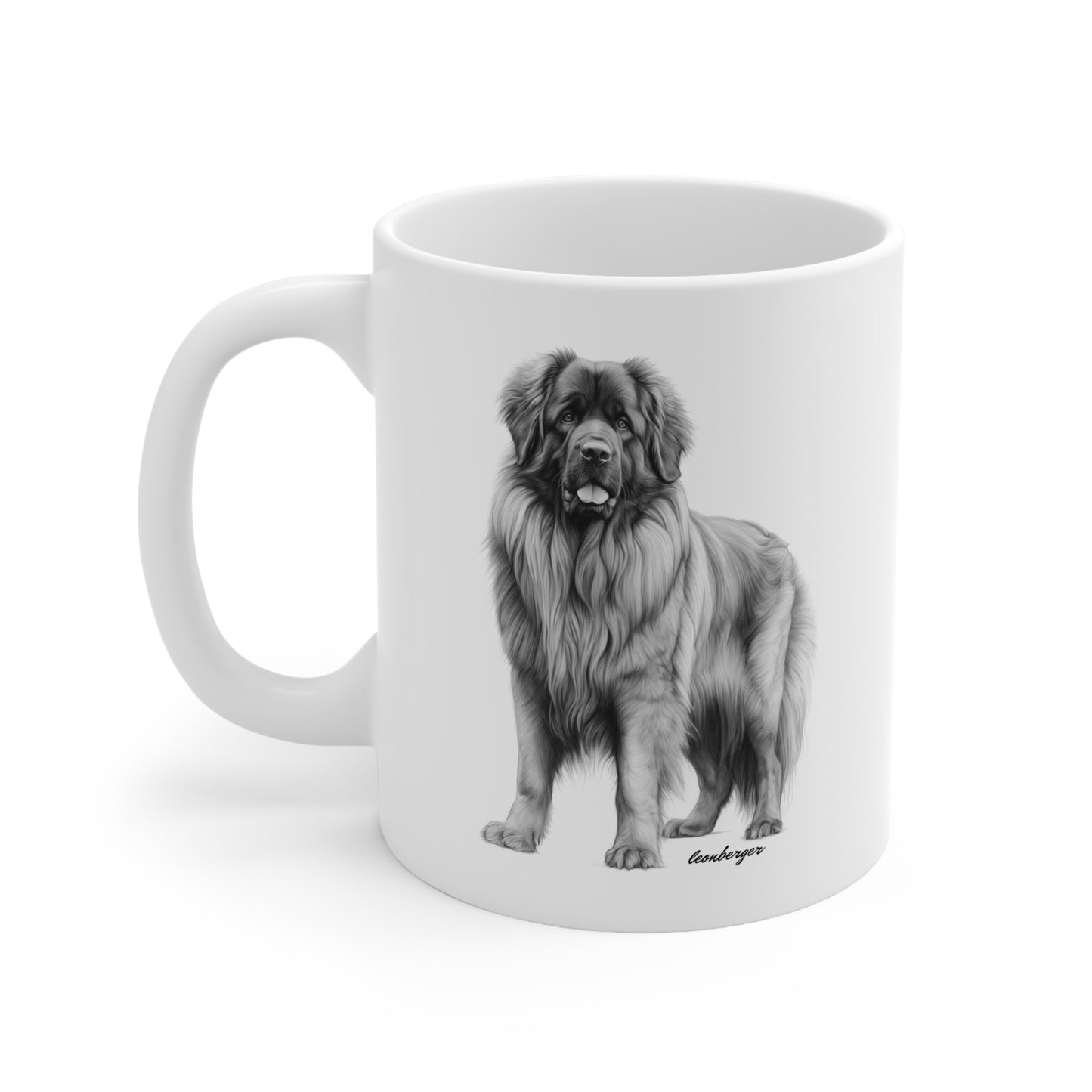 Beautiful Leonberger Printed on a White Mug