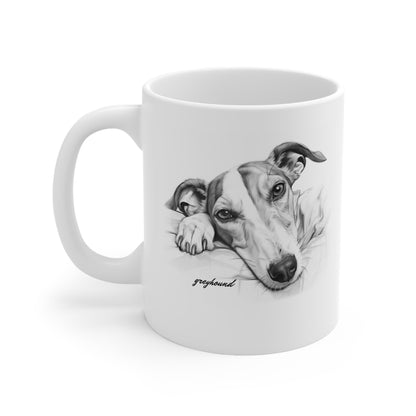 Beautiful Greyhound Mug Print