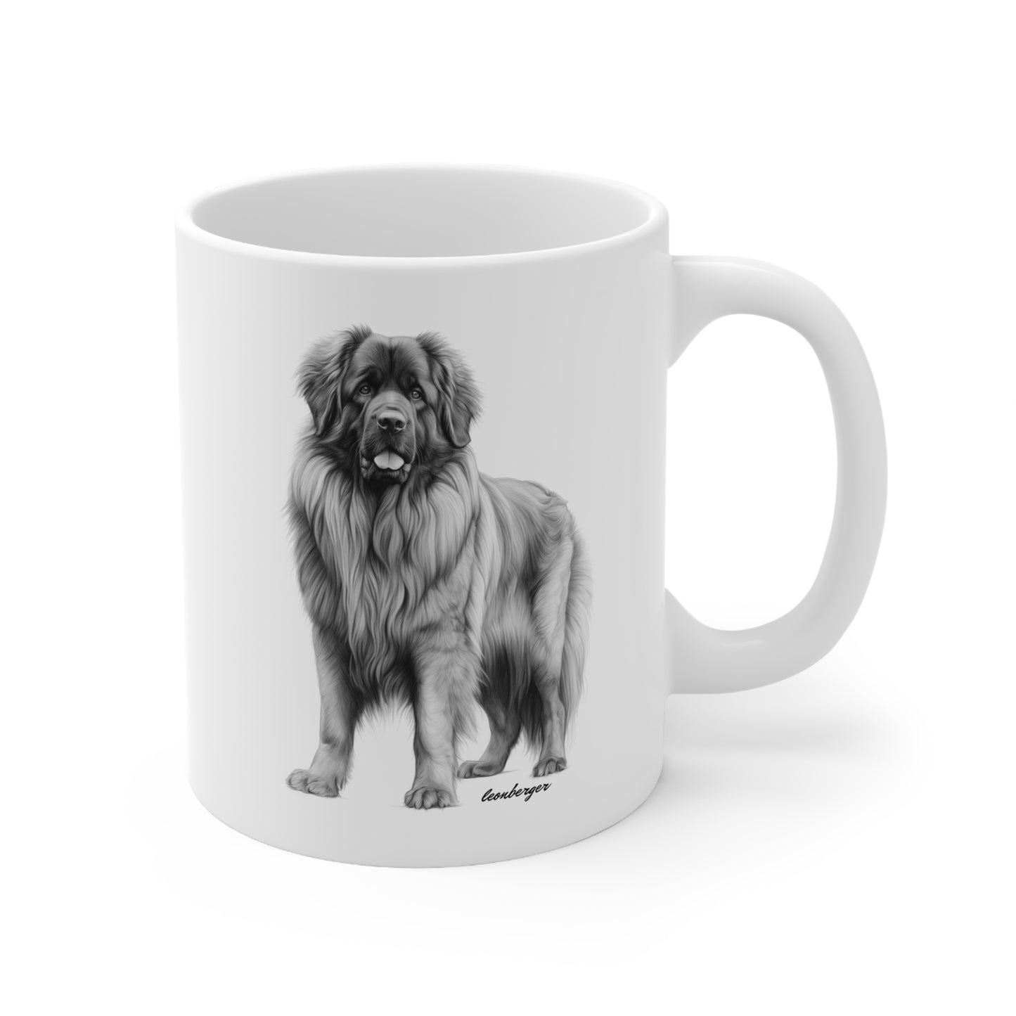 Beautiful Leonberger Printed on a White Mug