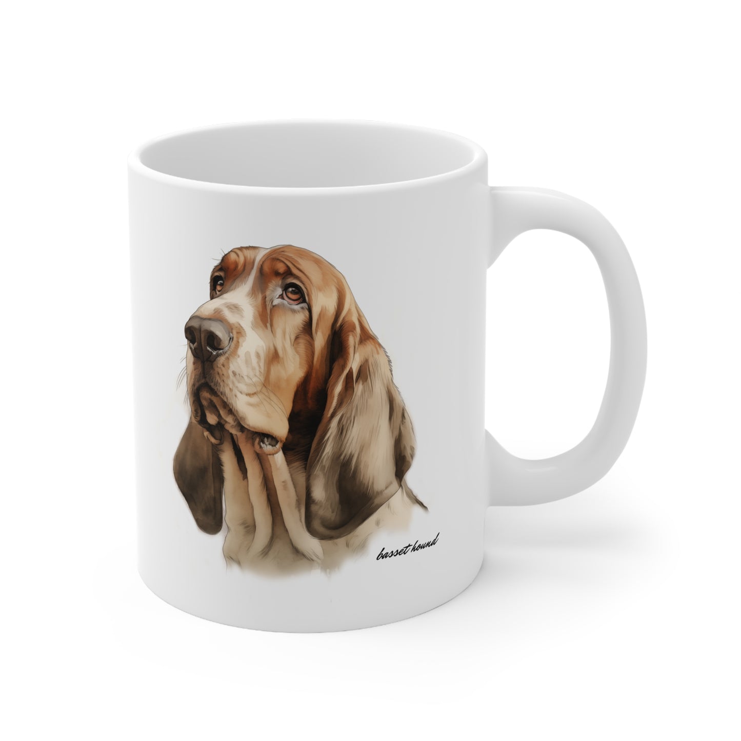 Basset Hound Printed Art Design