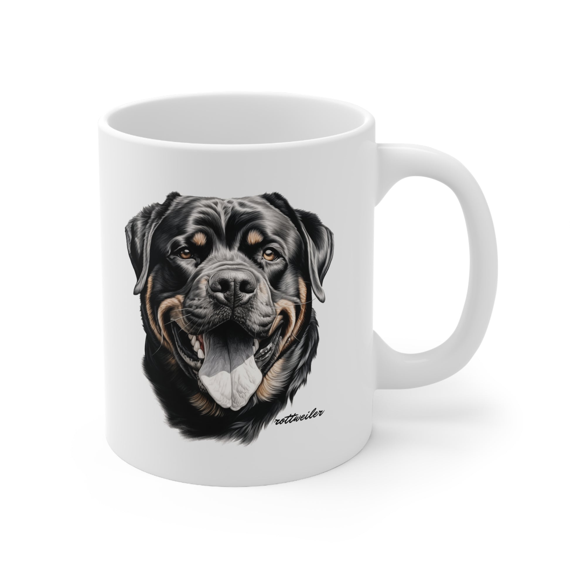 Rottweiler Printed Art on a Mug