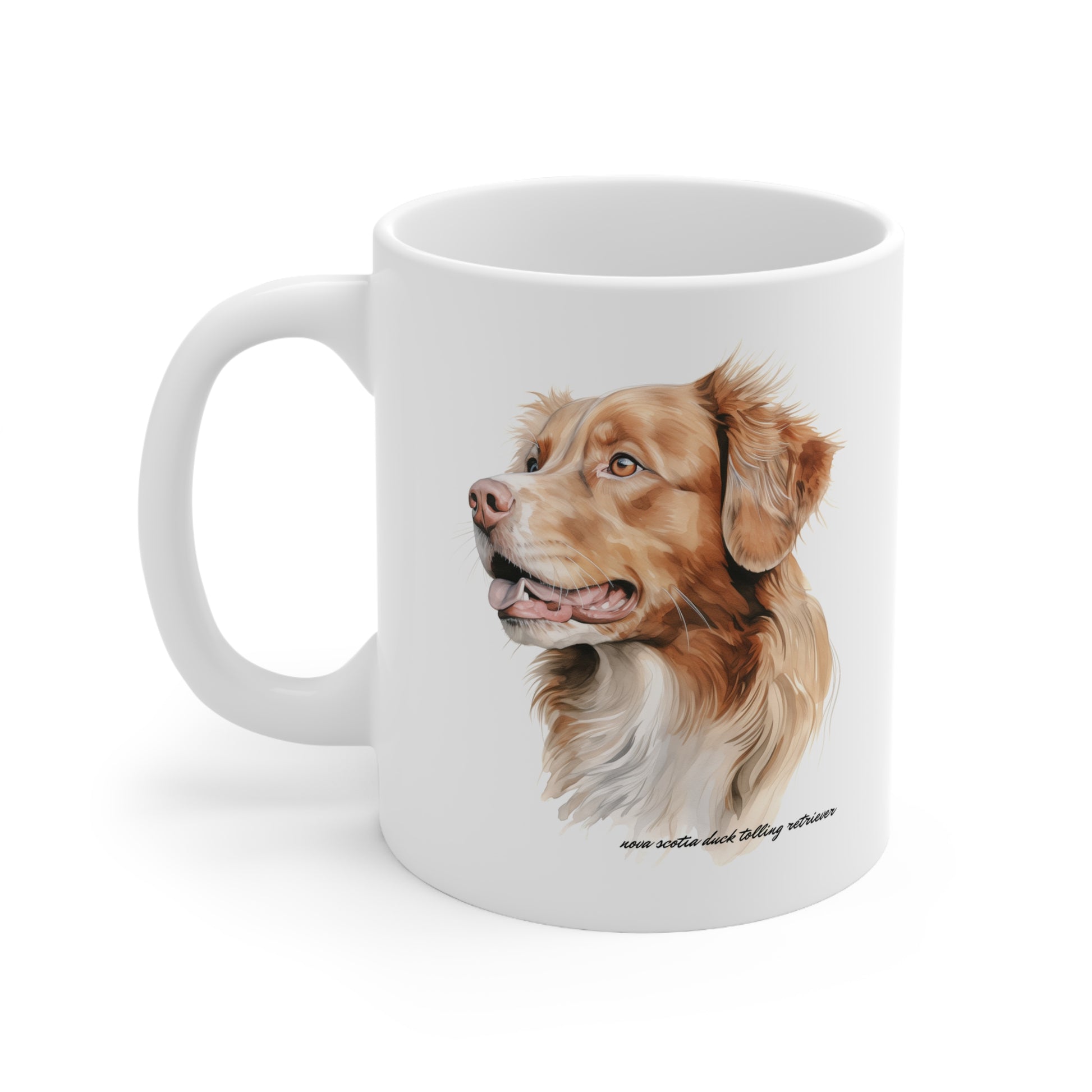 Cute Nova Scotia Dog Printed on a Mug