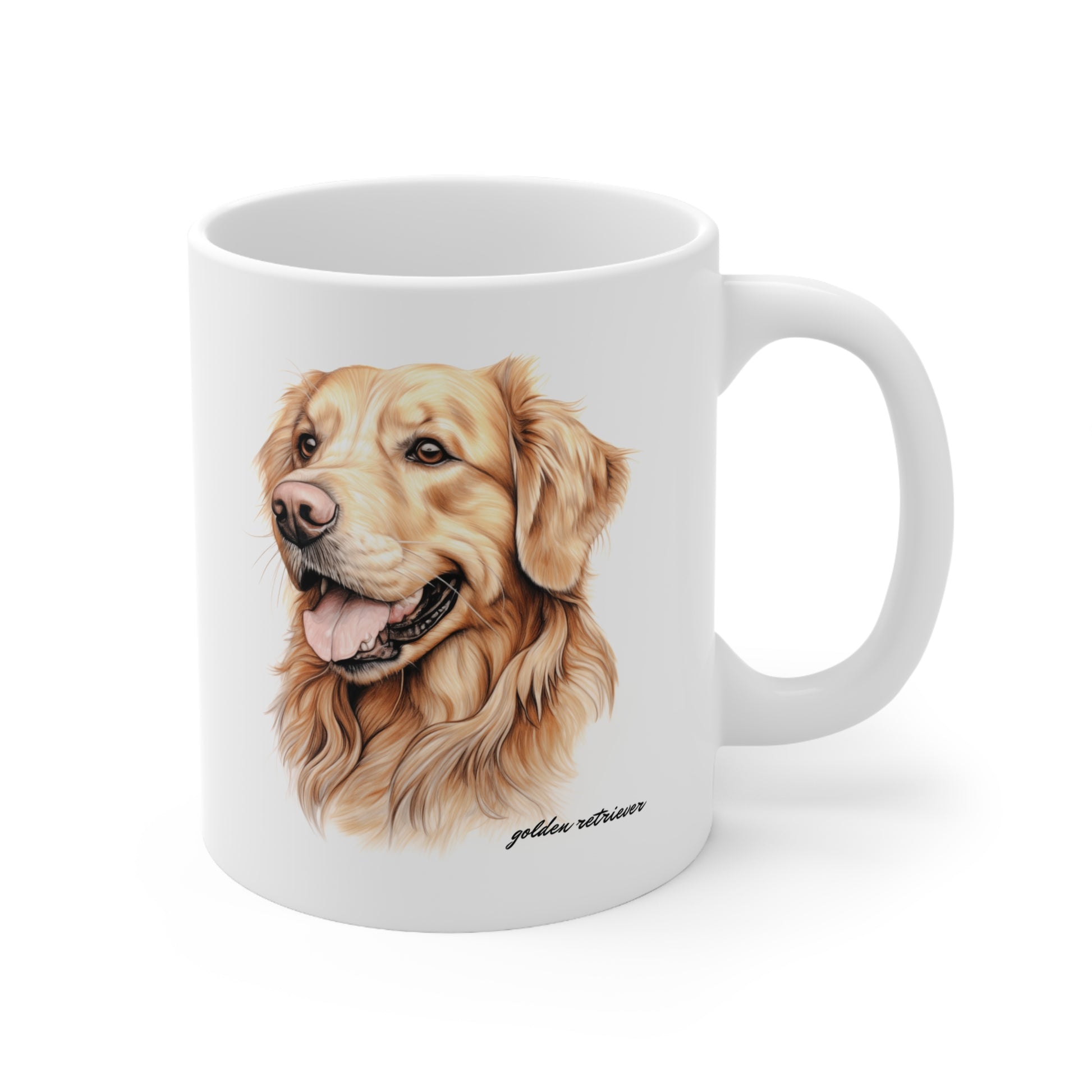 Golden Retriever White Mug