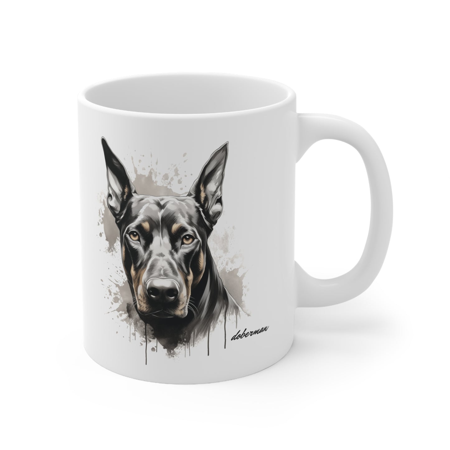 Stunning Doberman Dog Printed on Mug