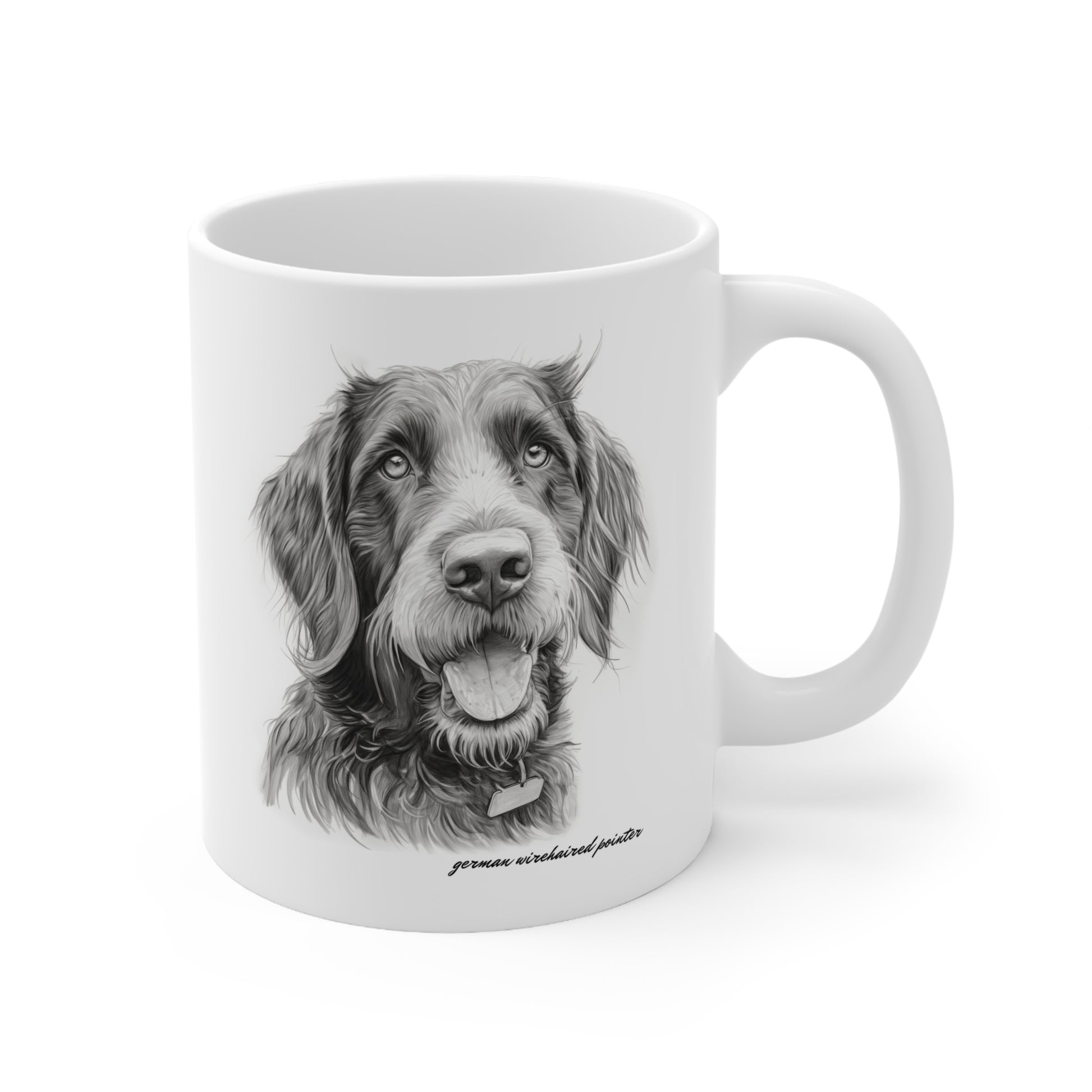 German Wirehaired Pointer White Mug