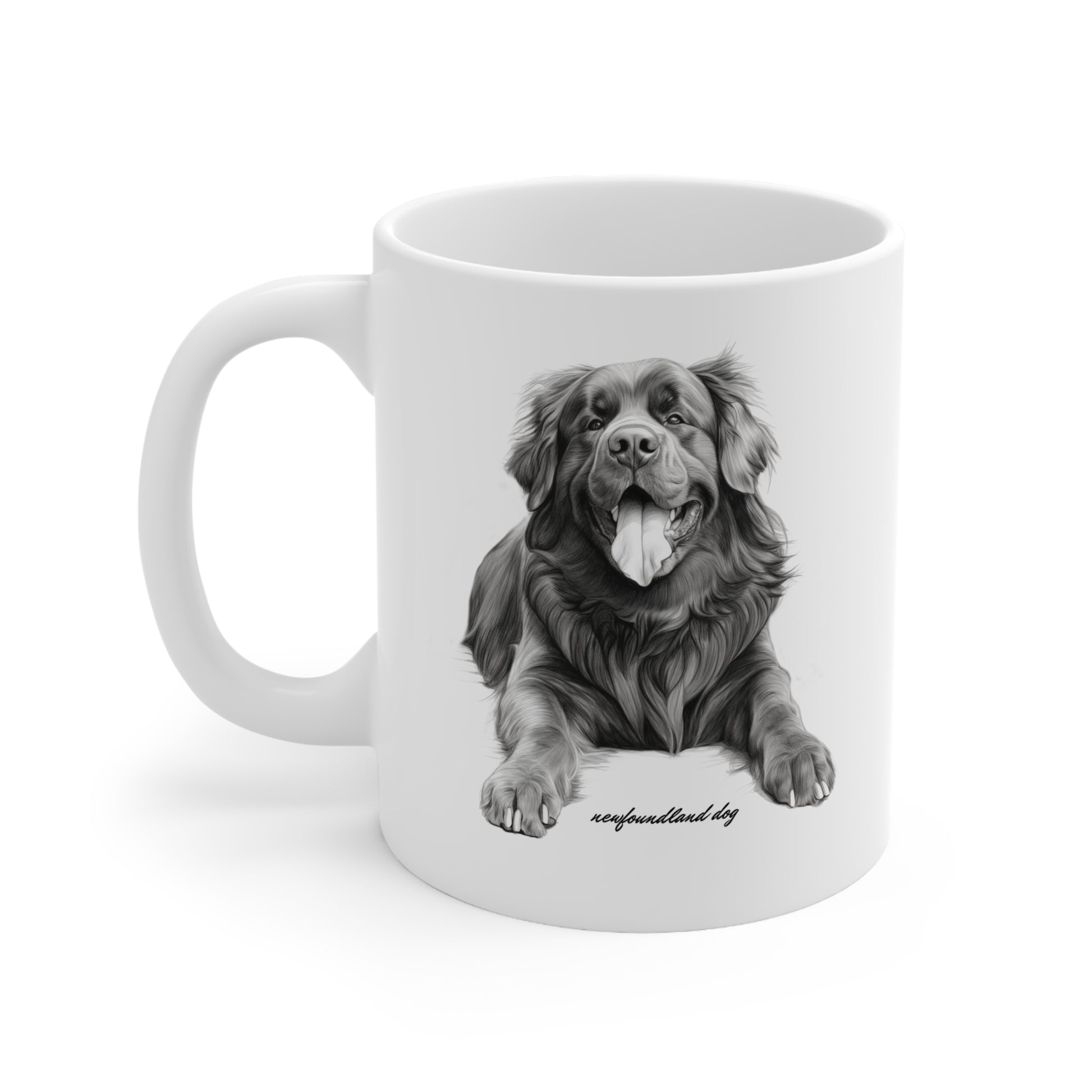 Beautiful Newfoundland Dog Breed Printed on Mug