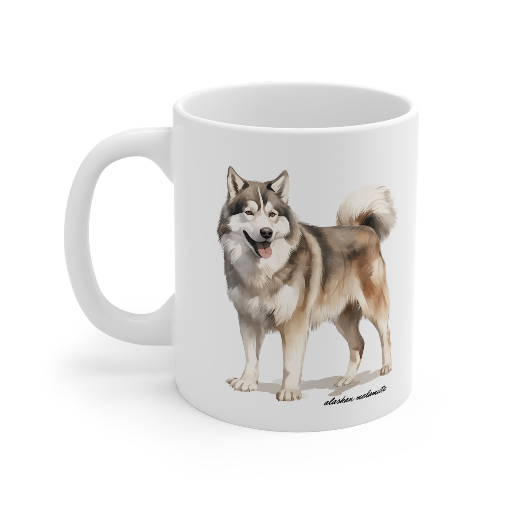 Alaskan Malamute Drawing Picture Gift