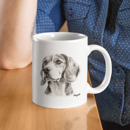 Beagle White Mug