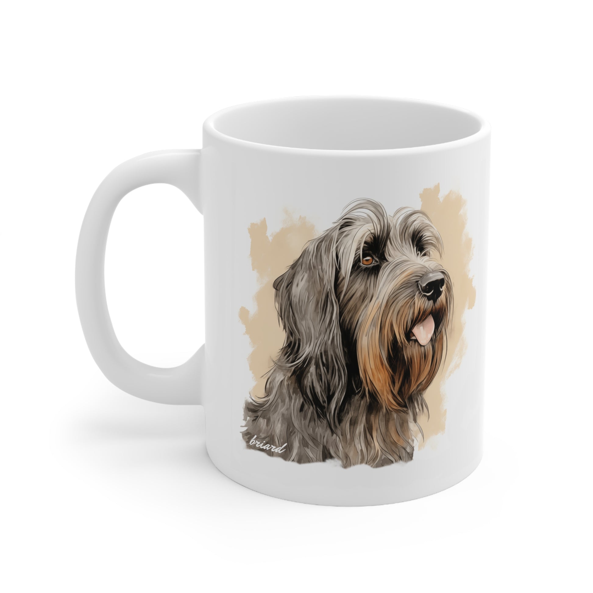 Briard Dog Breed Beautiful Print on a Mug