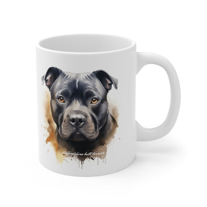 Beautiful Staffordshire Bull Terrier Mug Print