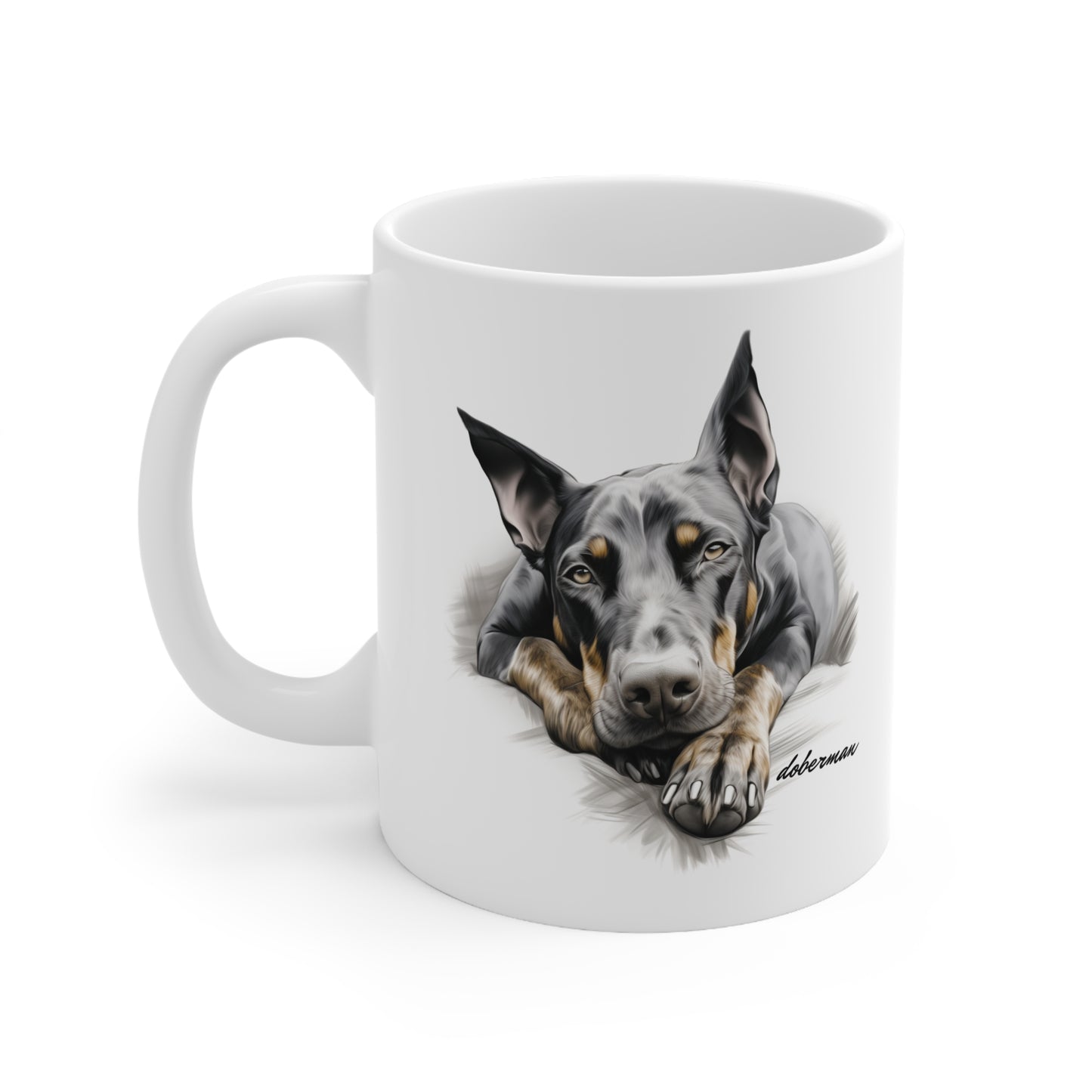 Stunning Doberman Dog Printed on Mug