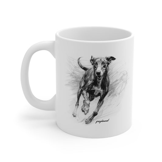 Beautiful Greyhound Mug Print