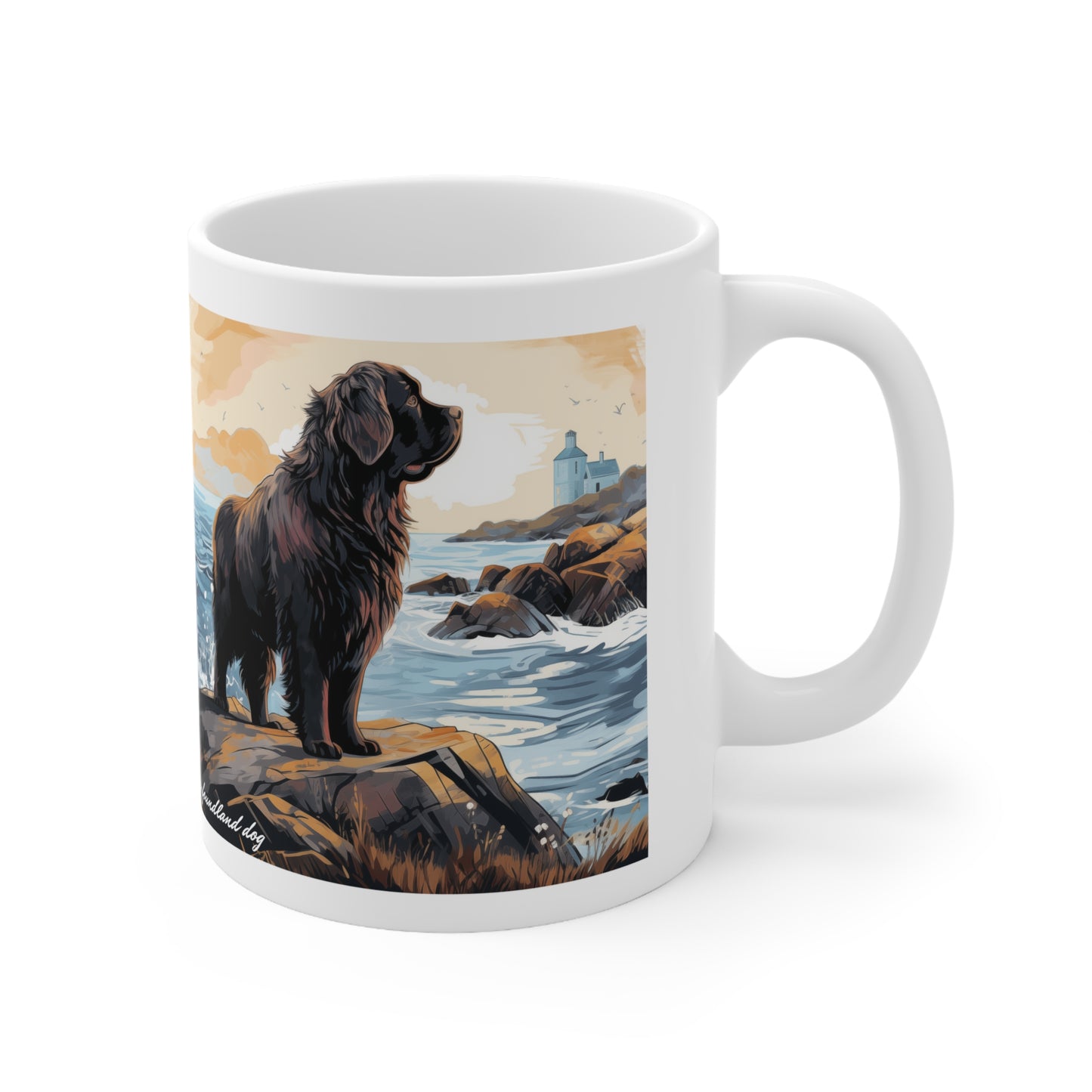 Beautiful Newfoundland Dog Breed Printed on Mug