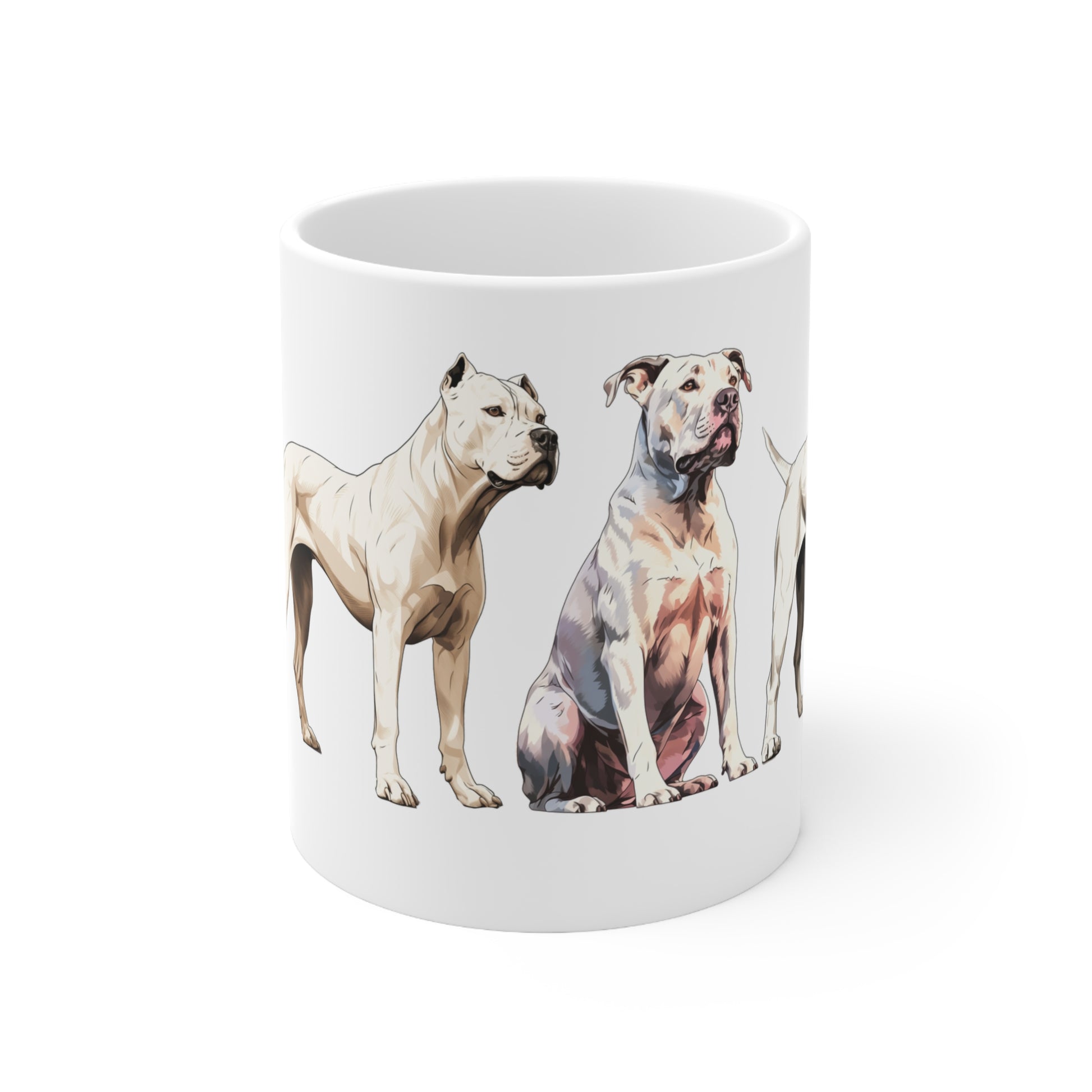 Stunning Dogo Argentino White Mug Print