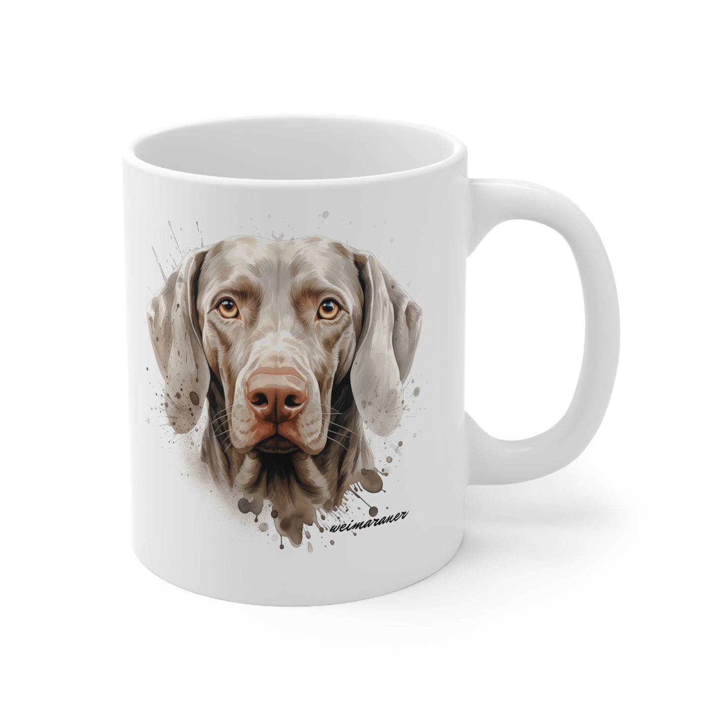 Beautiful Weimaraner Art Printed on a Mug