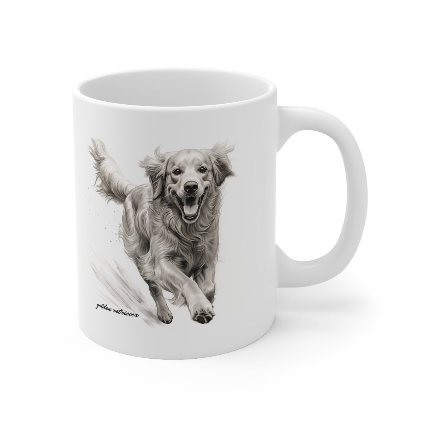 Golden Retriever White Mug