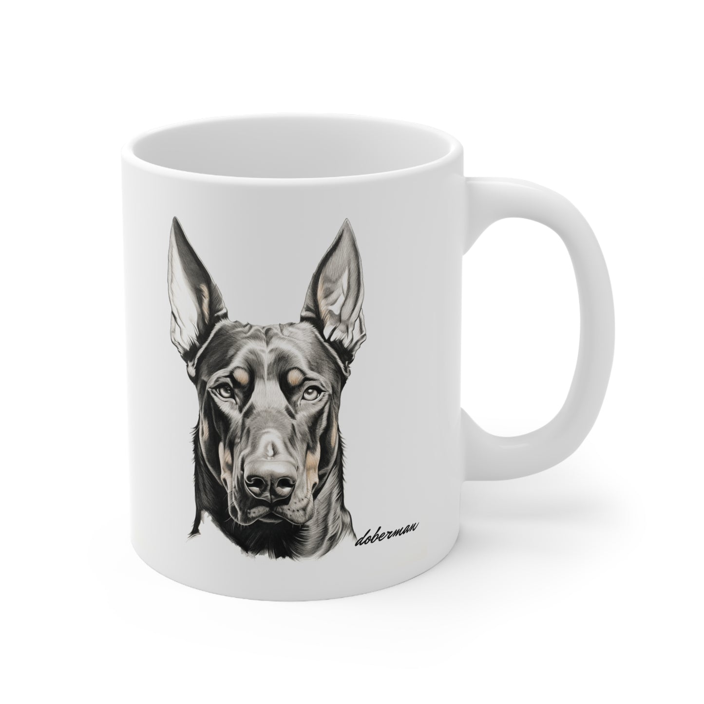 Stunning Doberman Dog Printed on Mug