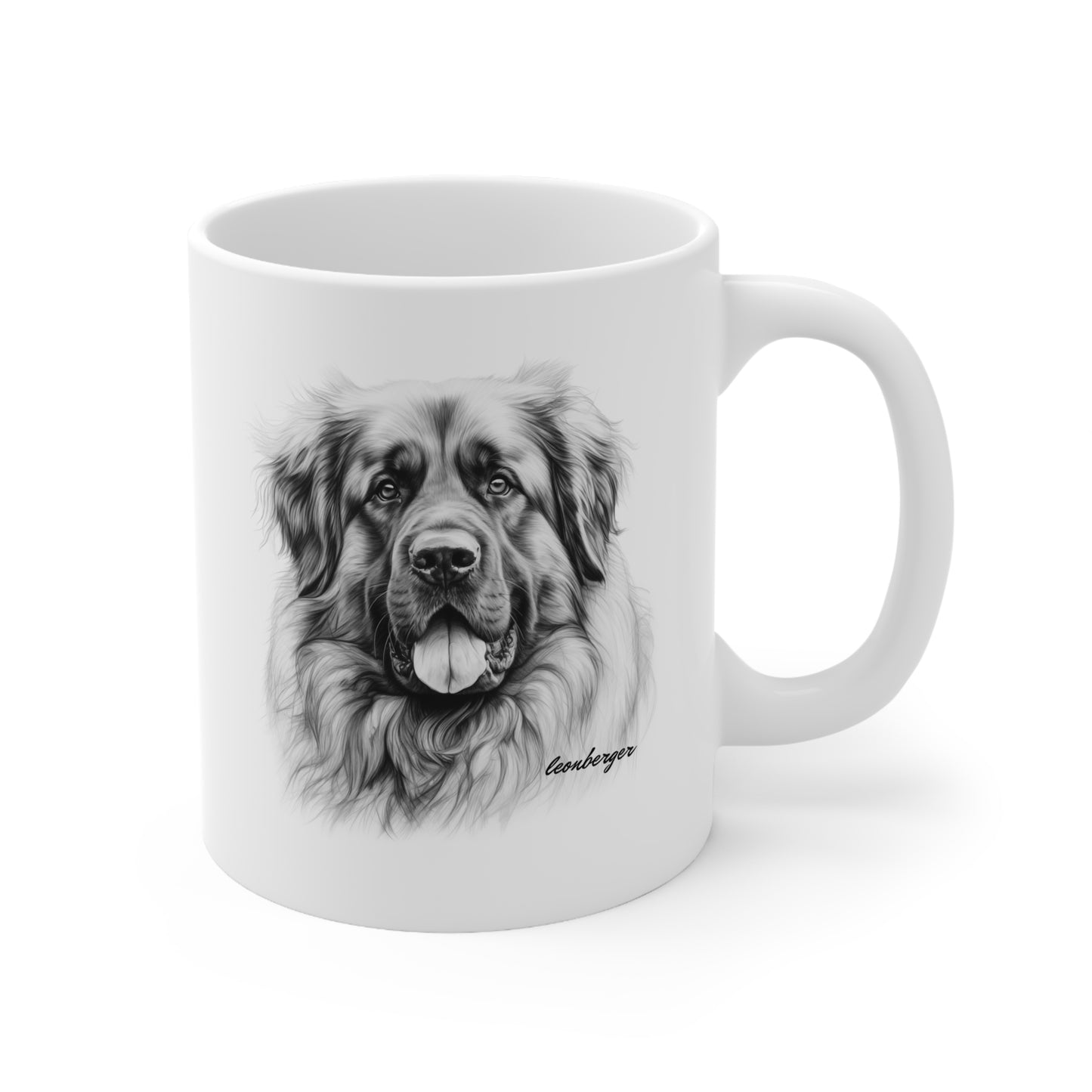 Beautiful Leonberger Printed on a White Mug