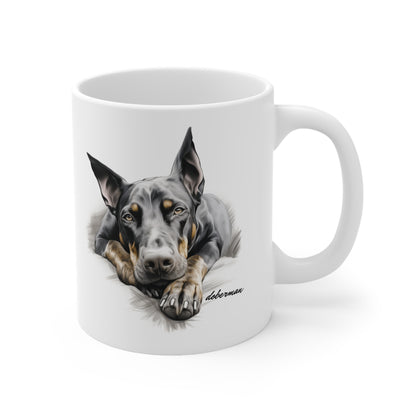 Stunning Doberman Dog Printed on Mug