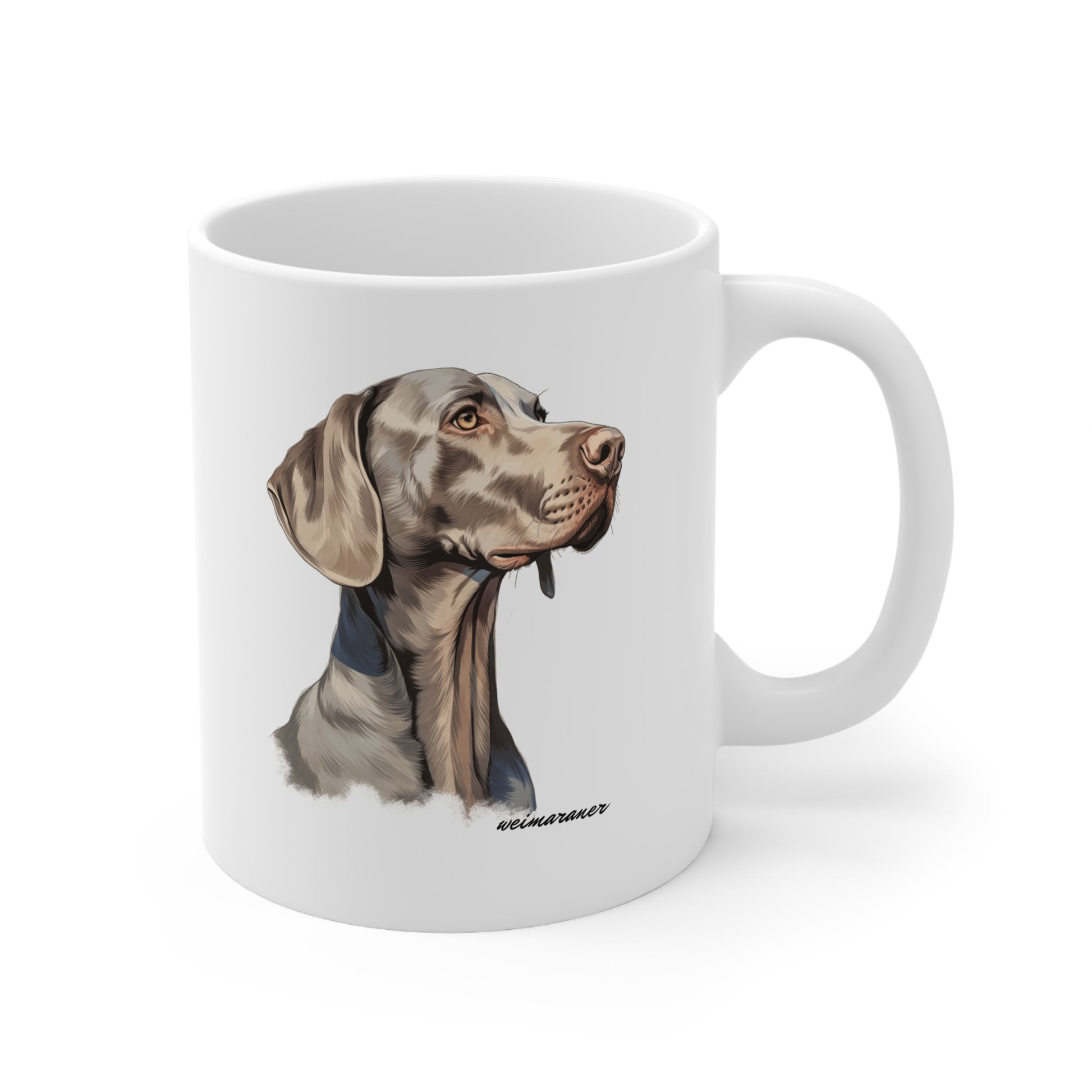 Beautiful Weimaraner Art Printed on a Mug