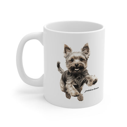 Cute Yorkshire Terrier Design Printed on a Mug