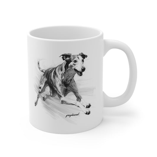 Beautiful Greyhound Mug Print