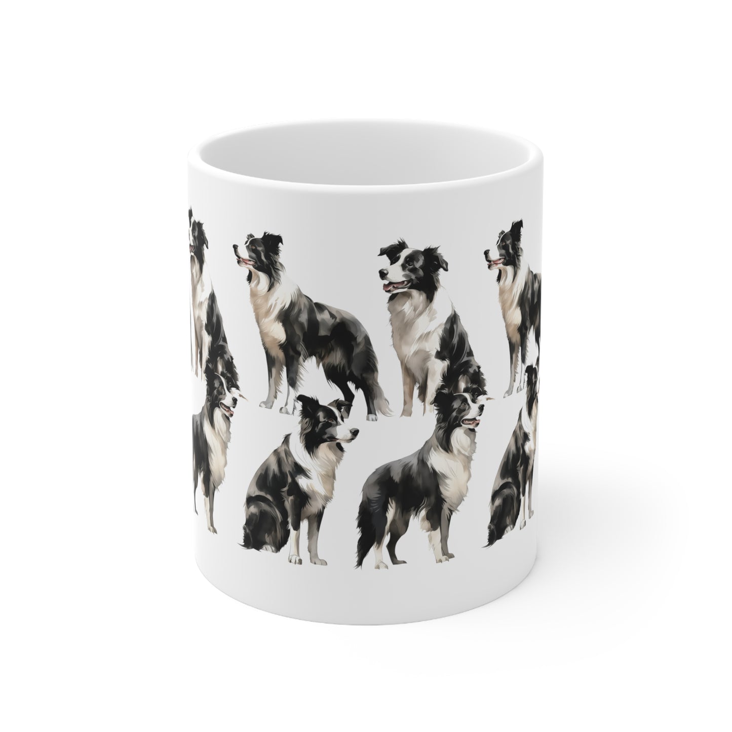 Multiple Border Collie on a mug