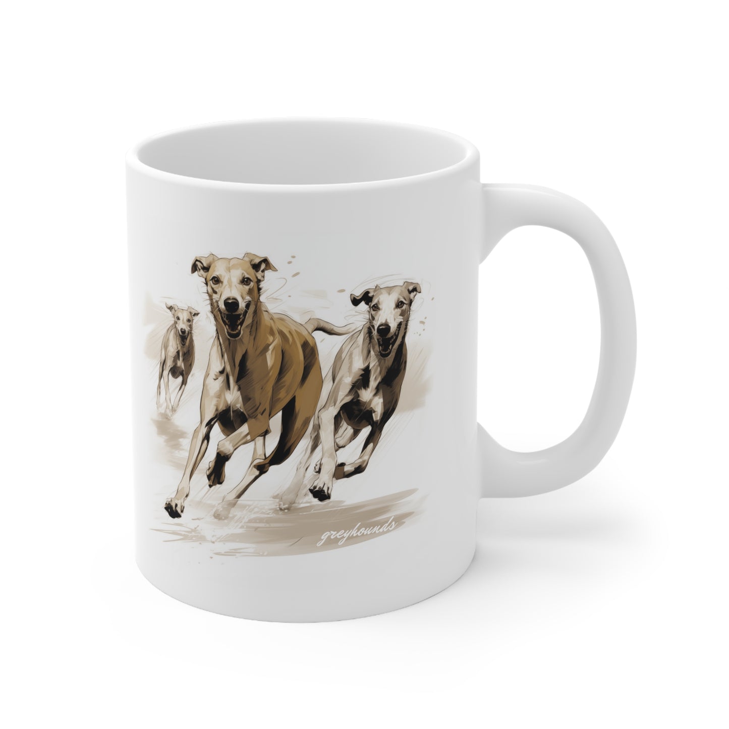 Beautiful Greyhound Mug Print