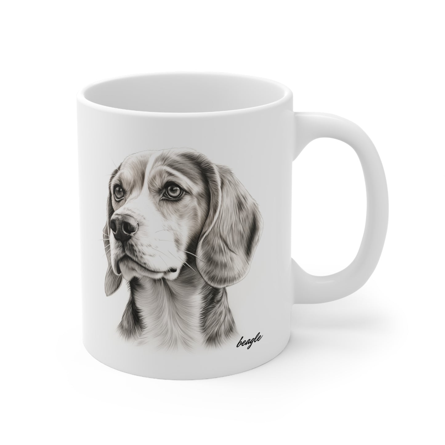 Mug with a lovely Beagle Print on it