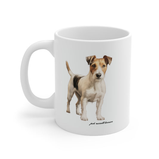 Jack Russell Terrier printed on a mug