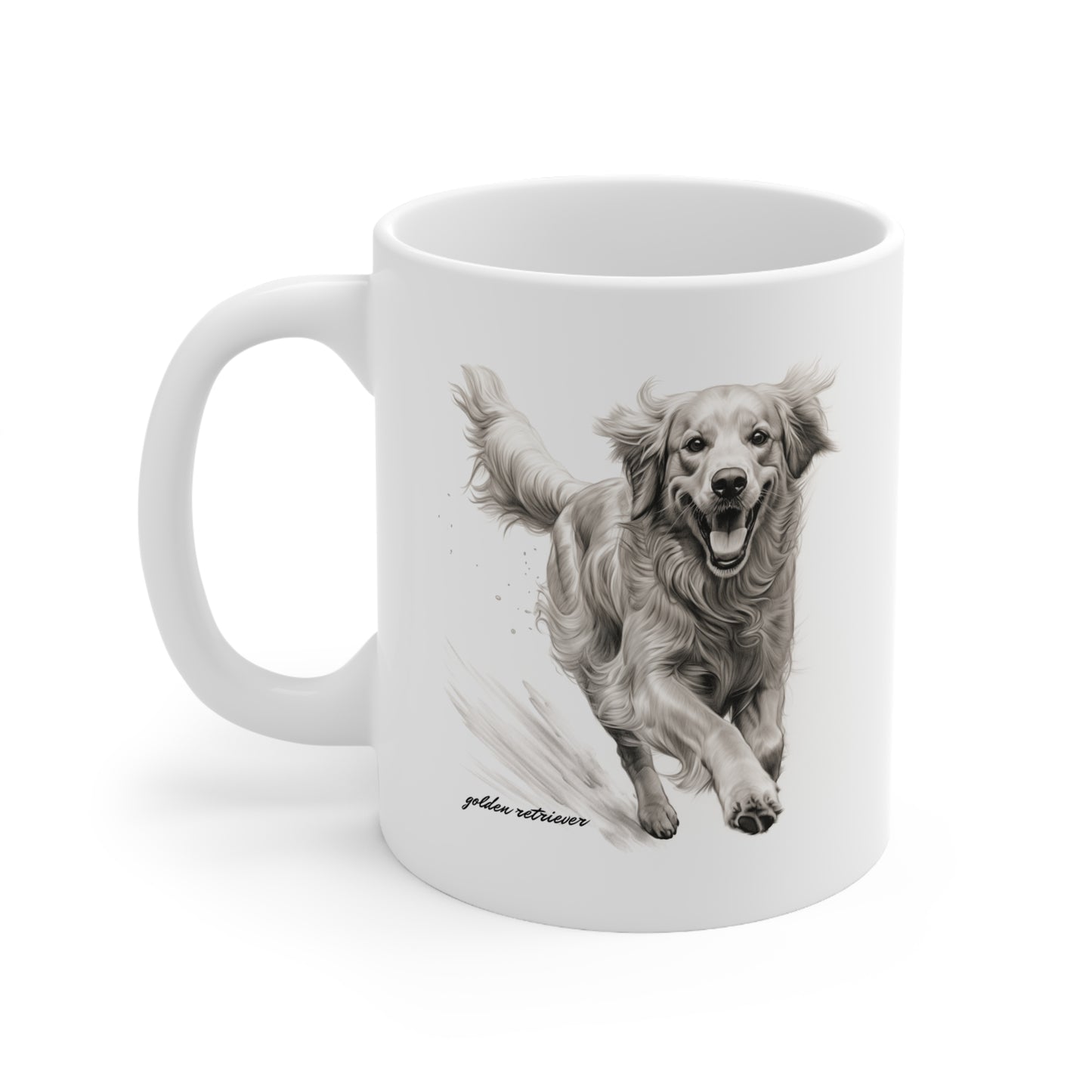 Golden Retriever White Mug