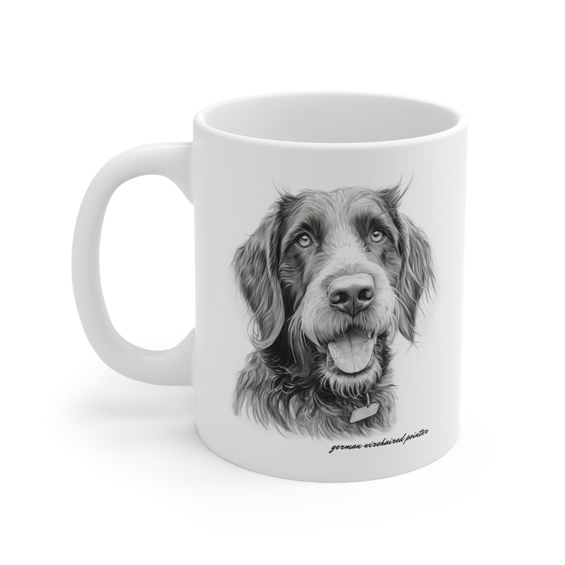 German Wirehaired Pointer White Mug