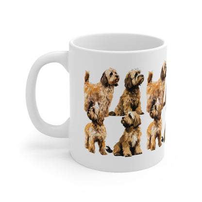 Cockapoo Multi Dog on a white mug present