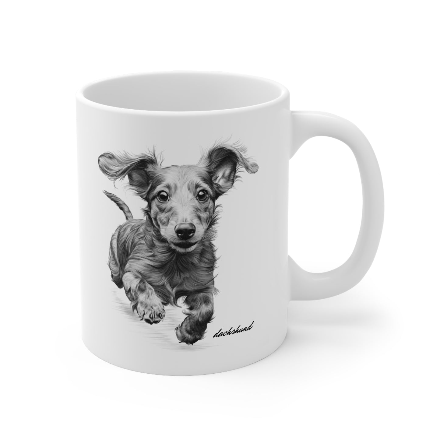 Cute Dachshund Sausage Dog Ceramic Mug Present Print