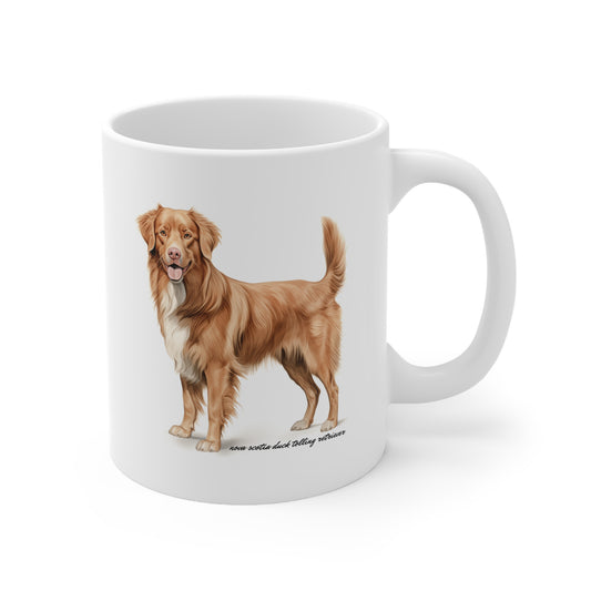 Cute Nova Scotia Dog Printed on a Mug