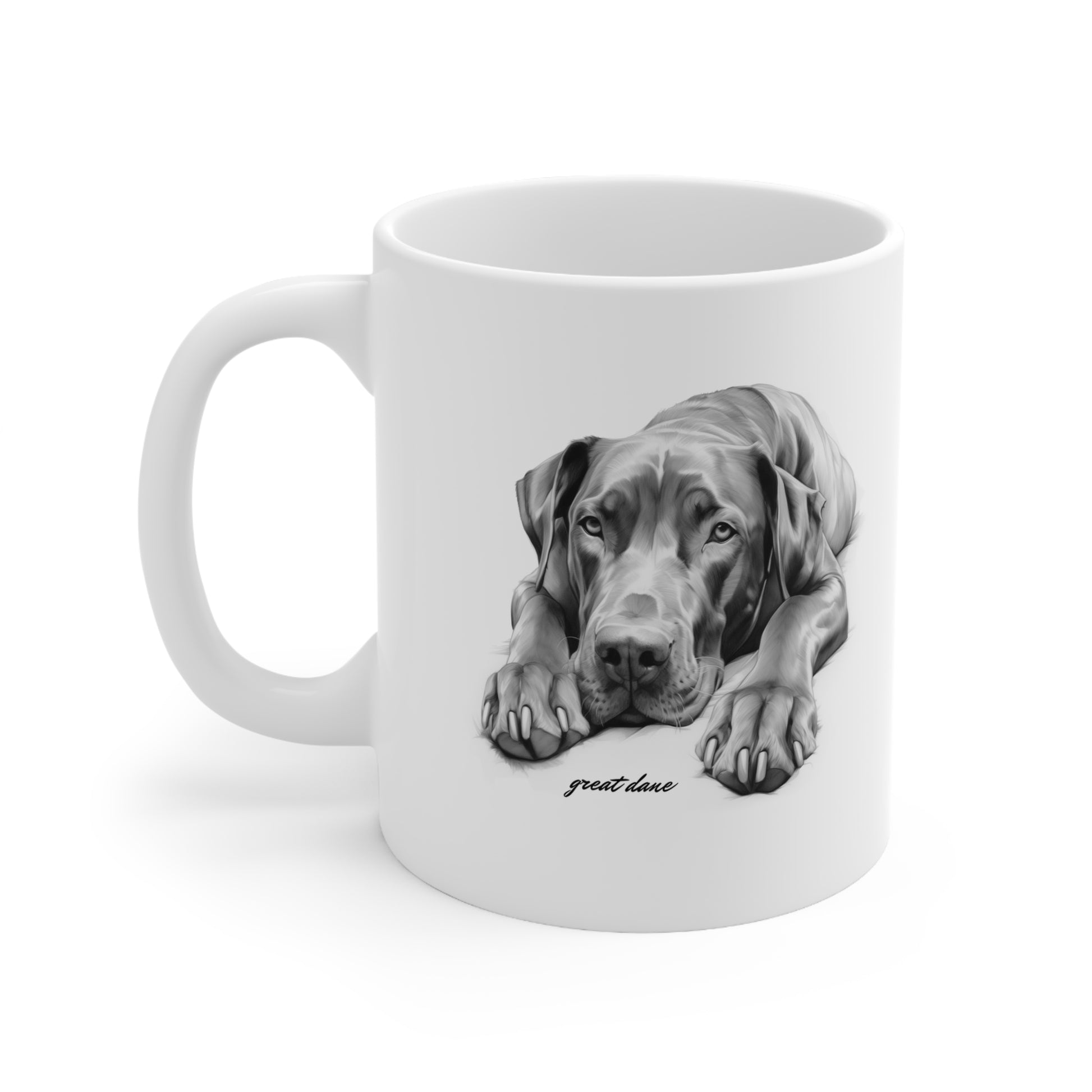 Beautiful Great Dane White Mug Print