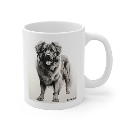 Beautiful Leonberger Printed on a White Mug