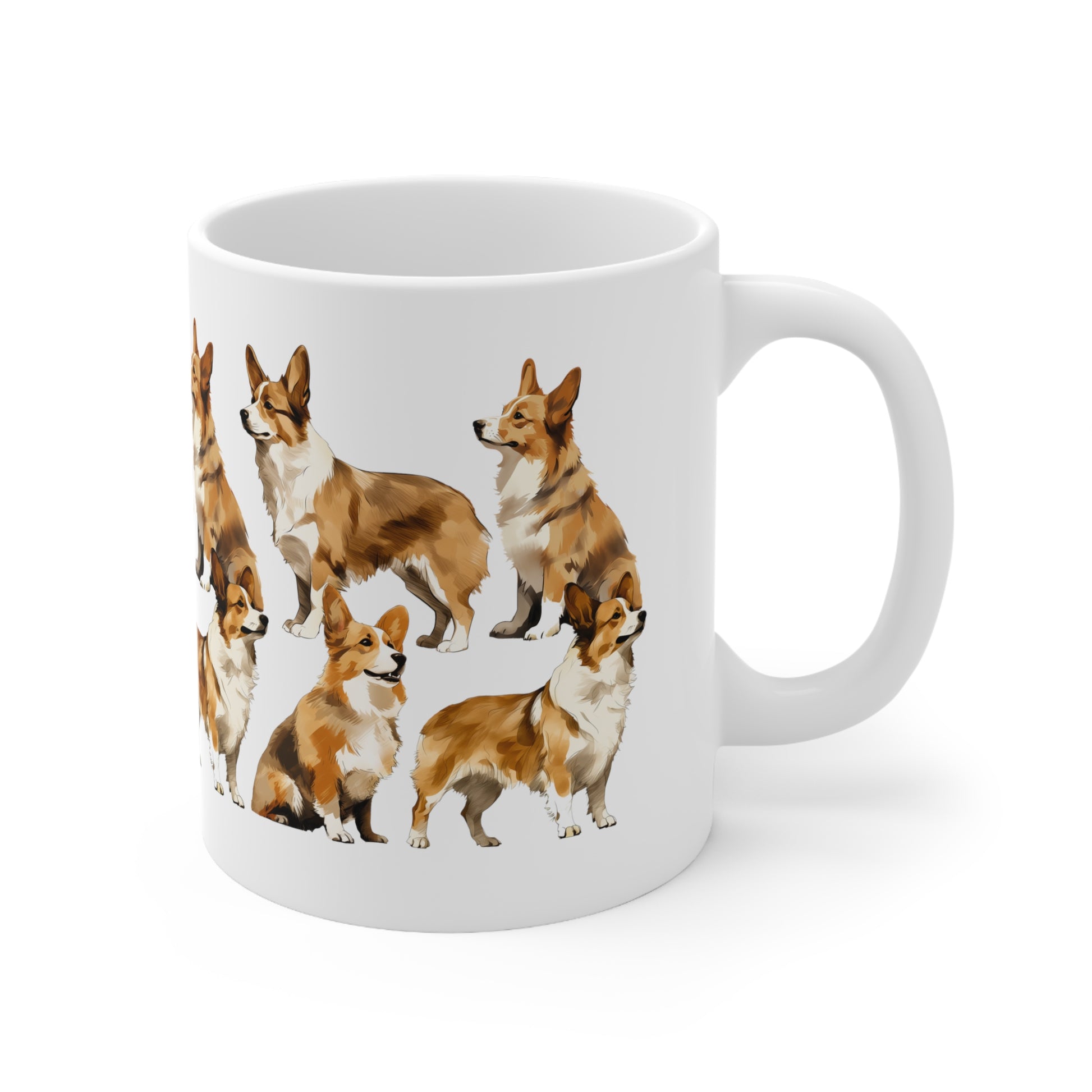 Cute Pembroke Welsh Corgi Printed on a Mug