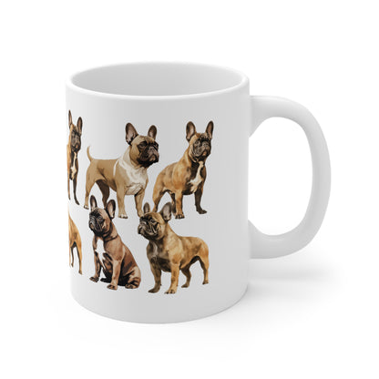 Multi French Bulldog Mug Print