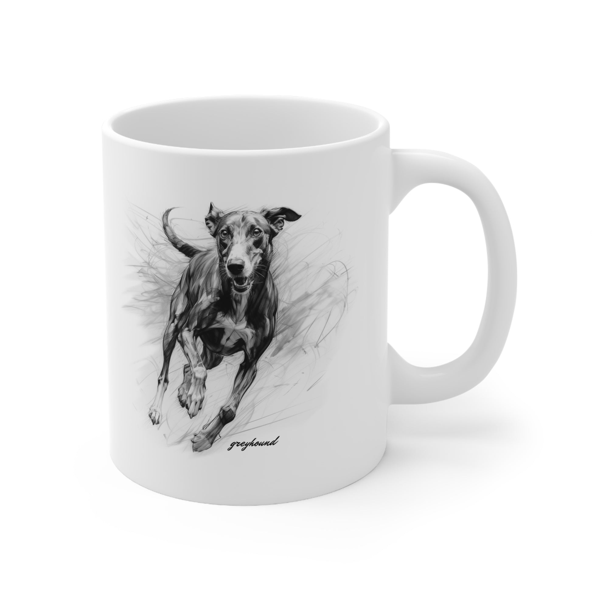 Beautiful Greyhound Mug Print