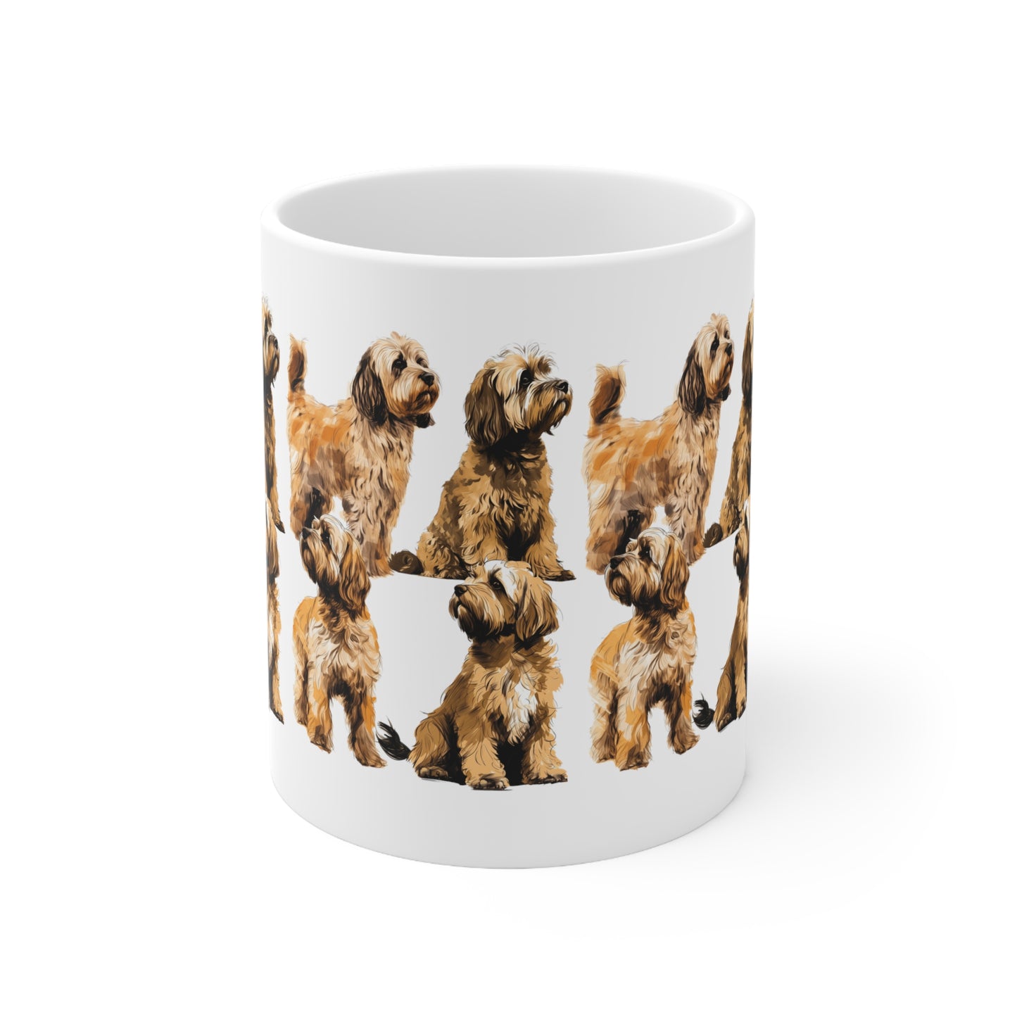 Cockapoo Multi Dog on a white mug present