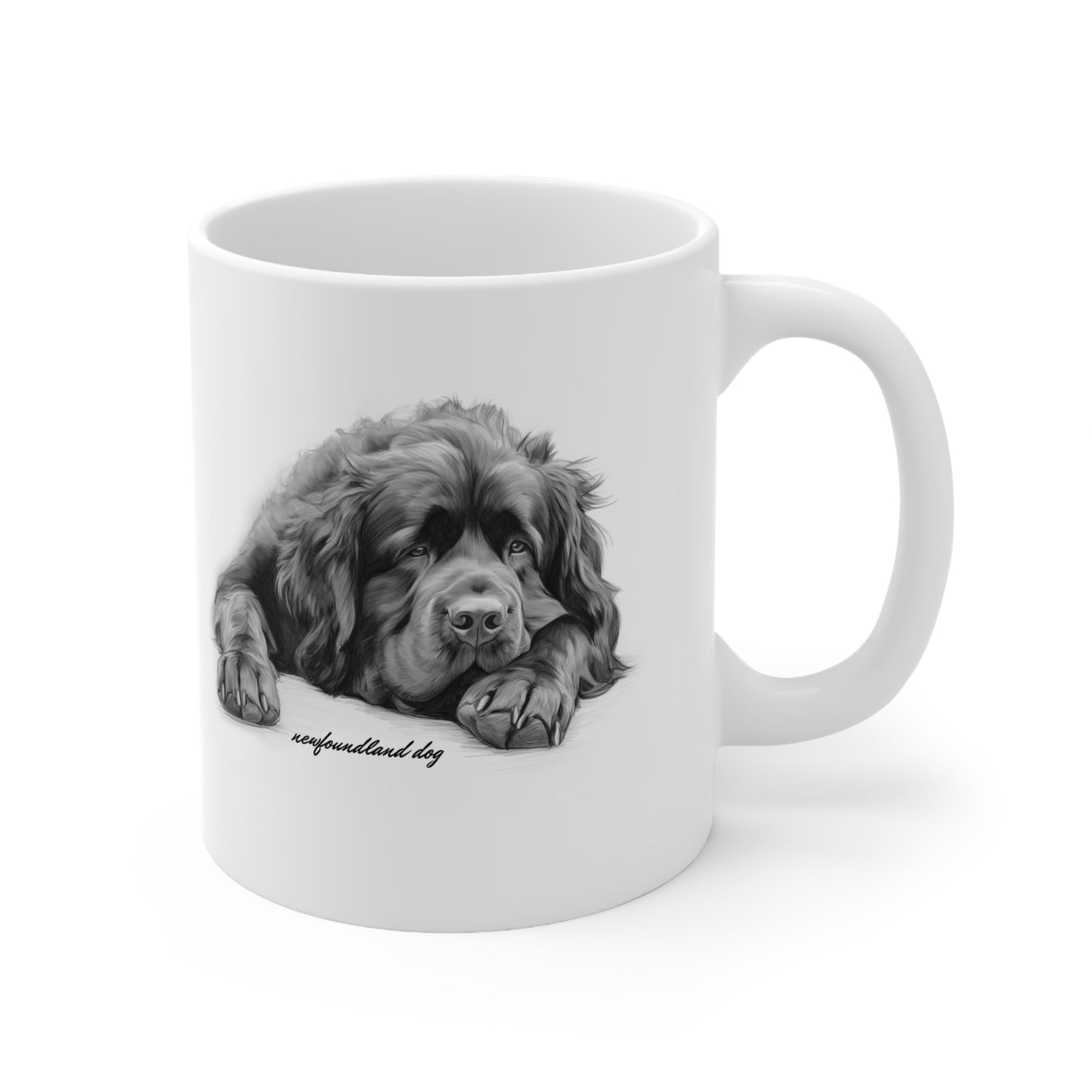 Beautiful Newfoundland Dog Breed Printed on Mug