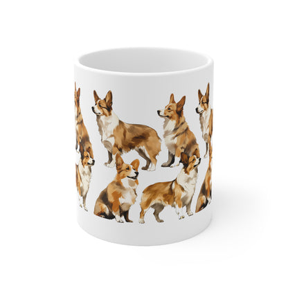 Cute Pembroke Welsh Corgi Printed on a Mug