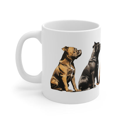 Beautiful Staffordshire Bull Terrier Mug Print