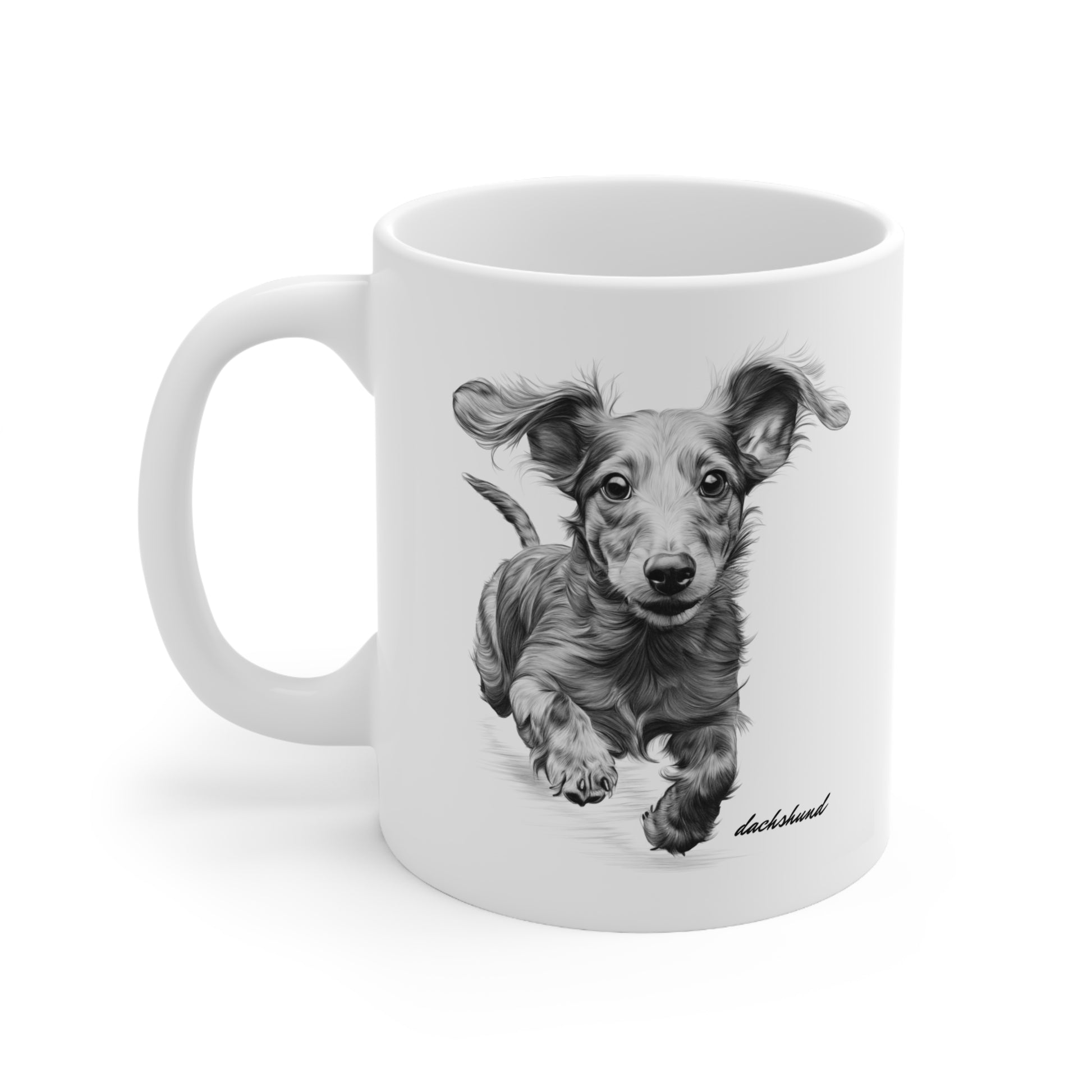 Cute Dachshund Sausage Dog Ceramic Mug Present Print