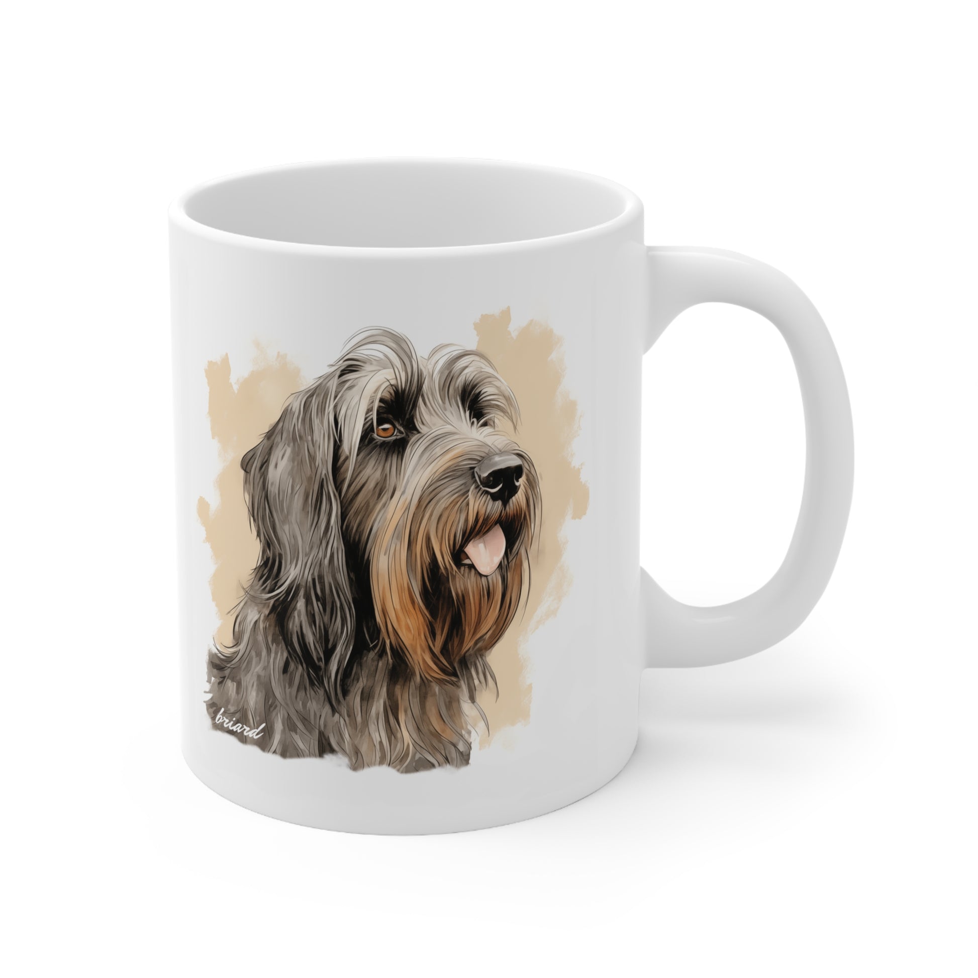 Briard Dog Breed Beautiful Print on a Mug