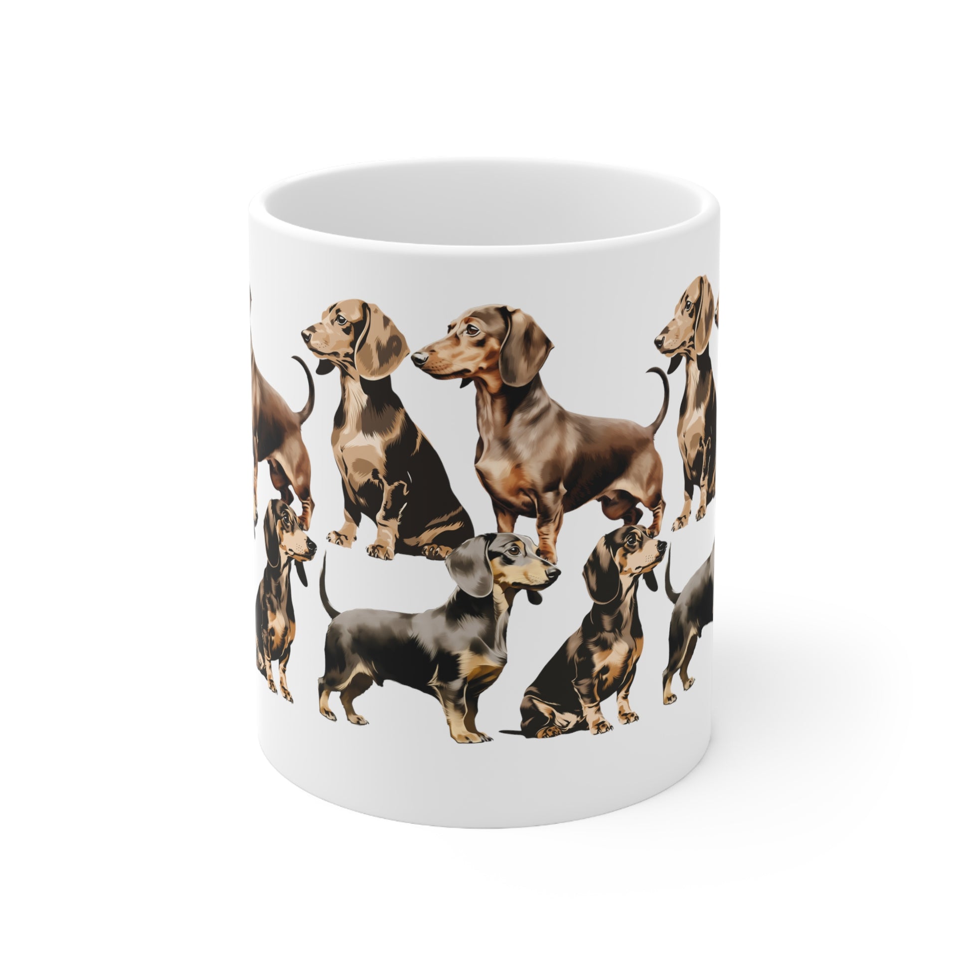 Cute Dachshund Sausage Dog Ceramic Mug Present Print