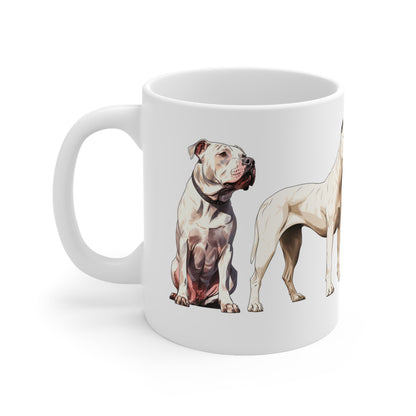 Stunning Dogo Argentino White Mug Print