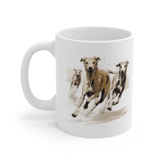 Beautiful Greyhound Mug Print