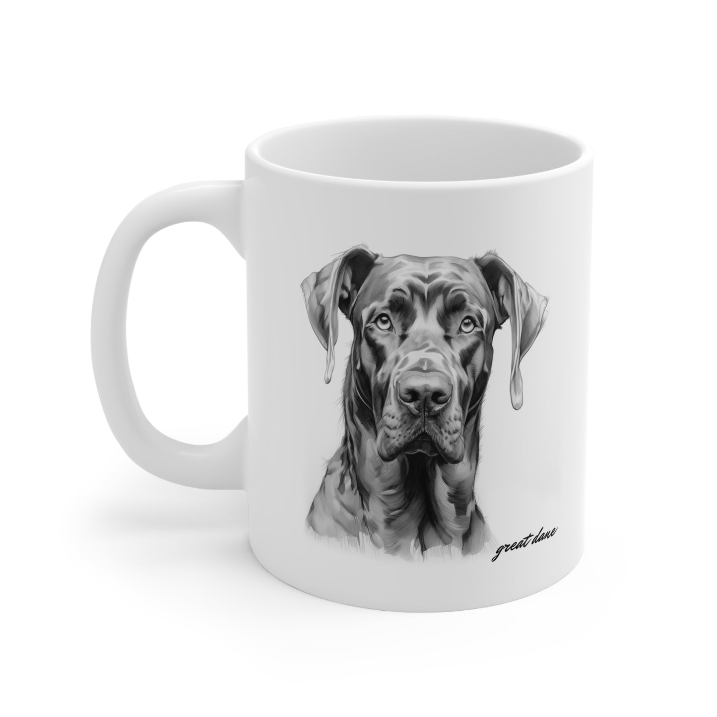 Beautiful Great Dane White Mug Print